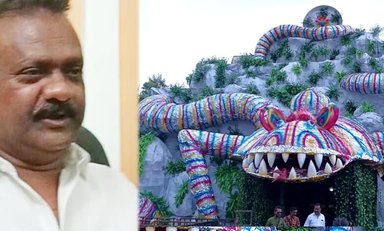 भिलाई में नवरात्रि पर सजा “ड्रैगन थीम”का भव्य दुर्गा पंडाल भिलाई में नवरात्रि पर सजा “ड्रैगन थीम”का भव्य दुर्गा पंडाल