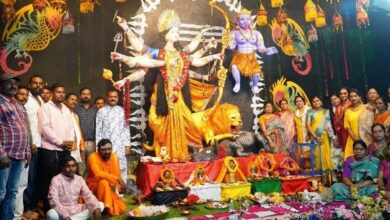 भिलाई में नवरात्रि महोत्सव का शुभारंभ, ड्रैगन थीम पर सजा दुर्गा पंडाल बना आकर्षण