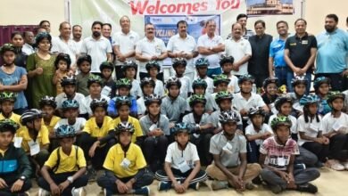 भिलाई में ‘संडे साइक्लिंग एवं हेलमेट वितरण कार्यक्रम’ संपन्न — सांसद विजय बघेल ने बच्चों में सुरक्षा जागरूकता का दिया संदेश