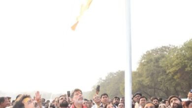 भिलाई: जय श्रीराम–जय हनुमान के जयघोष से गूंज उठा जयंती स्टेडियम मैदान-किरण सिंह देव ने किया ध्वज पूजन, विजय शर्मा व सरोज पाण्डेय रही