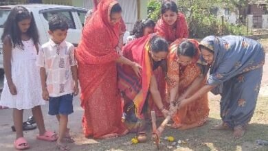 रिसाली वार्ड-09 में नाली निर्माण का भूमिपूजन मेयर शशि सिन्हा ने 7.50 लाख की राशि से कार्य कराया शुरू