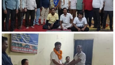 संगठन सृजन अभियान के तहत वार्ड 8 में कांग्रेस की बैठक