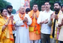 सेक्टर-09 चौक पर लहराया विशाल भगवा ध्वज, हनुमान चालीसा व महाआरती से गूंजा माहौल हिन्दू नववर्ष पर निकली भव्य भगवा रैली, हजारों युवाओं ने दिखाई सहभागिता