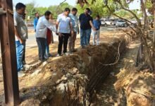 निगम भिलाई द्वारा नाला निर्माण कार्य का अवलोकन