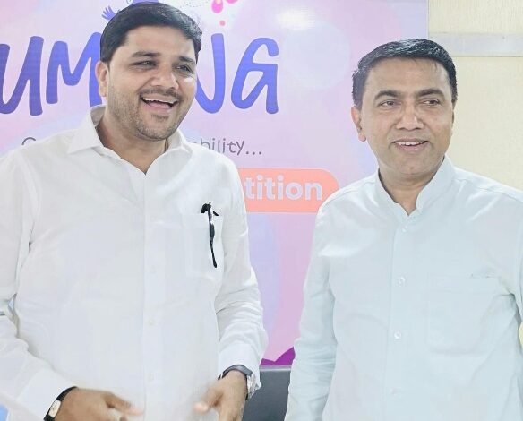 गोवा में मुख्यमंत्री डॉ. प्रमोद सावंत से मिले भाजपा नेता अतुल पर्वत