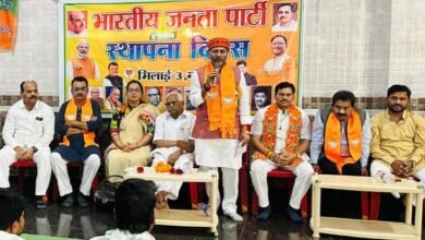 देशभक्ति की भावना से कार्य करती है भाजपा” – डोमनलाल  कोरसेवाड़ा भिलाई -03 मंडल का ‘गाँव चलो-बस्ती चलो’ अभियान सफल