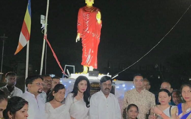 भिलाई में बुद्ध जयंती 2589वीं जयंती धूमधाम से मनाई  विधायक रिकेश सेन ने विकास का दिया भरोसा