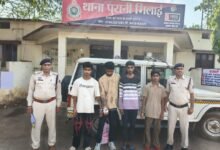 24 घंटे में लूट का खुलासा: किराना दुकानदार से नगदी लूटने वाले 4 आरोपी गिरफ्तार