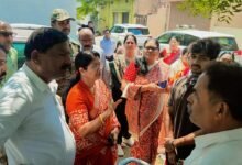 जयंती नगर गार्डन की जमीन पर अतिक्रमण, महापौर अलका बाघमार ने किया निरीक्षण