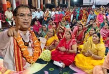 भरत-मिलन और शबरी प्रसंग में डूबे श्रद्धालु, श्रीराम कथा में उमड़ी भक्तों की भीड़ प्रगति नगर श्रीराम कथा के छठे दिन भक्ति, त्याग और मर्यादा का हुआ भावपूर्ण वर्णन