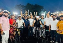 भिलाई में पहली बार आयोजित हुई दो दिवसीय MTB फ्रीस्टाइल साइक्लिंग चैंपियनशिप,  बारिश के बीच खिलाड़ियों का हौसला बढ़ाने पहुंचे सांसद विजय बघेल