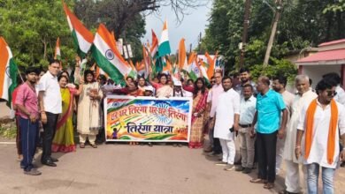 वैशाली नगर मंडल में भव्य तिरंगा यात्रा, 350 स्कूली बच्चों ने लगाए भारत माता की जय के नारे