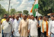 नगरिया मंडल में निकली भव्य तिरंगा यात्रा, भारत माता की जय के नारों से गूंजा क्षेत्र