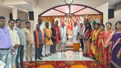 संत रविदास जयंती पर वैशाली नगर मंडल में संत संपर्क अभियान संत रविदास जयंती पर वैशाली नगर मंडल में संत संपर्क अभियान