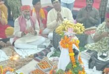 भाजपा जिला कार्यालय भिलाई में गूंजे हर-हर महादेव के जयकारे, हुआ भव्य रुद्राभिषेक