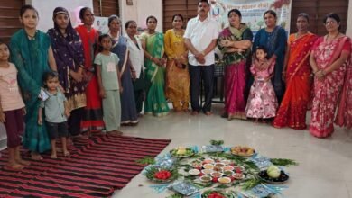 प्रगति नगर आंगनबाड़ी में सेवा संकल्प कार्यक्रम आयोजित