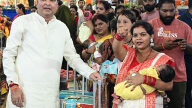 नवमी पर विधायक रिकेश सेन ने किया 101 नवजात कन्याओं का पूजन, 11-11 हजार की सुरक्षा किट भेंट