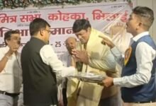 कोहका में साहू समाज की प्रतिभाओं का सम्मान, कन्हैया सोनी हुए शामिल